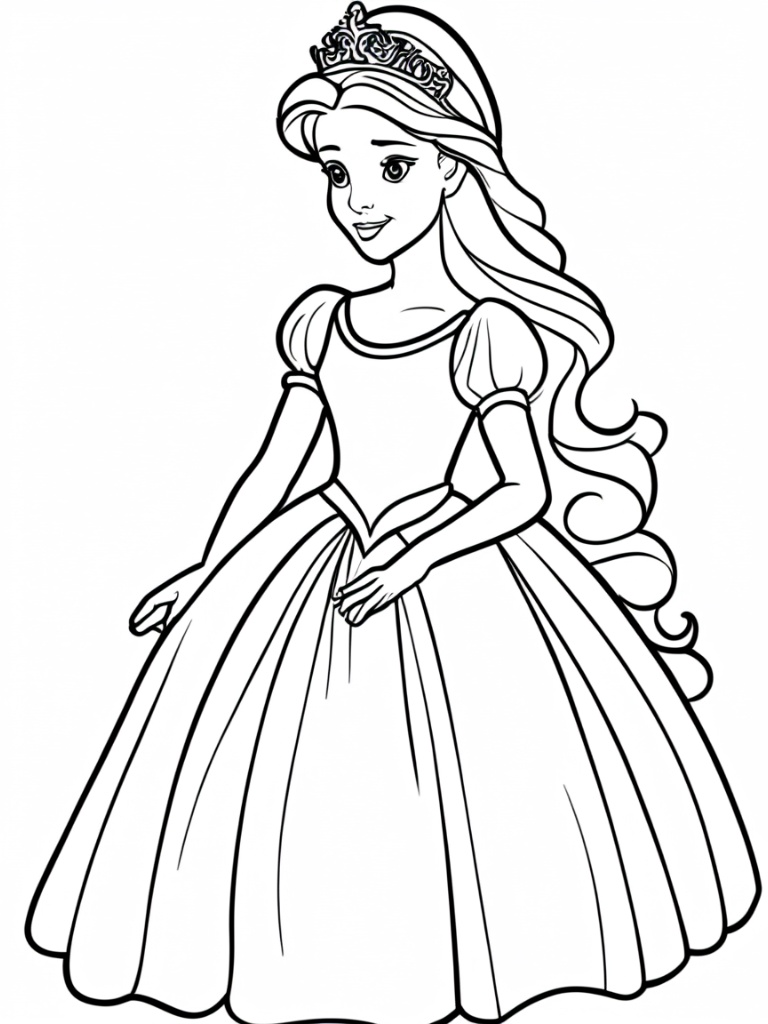 Unicorn coloring page