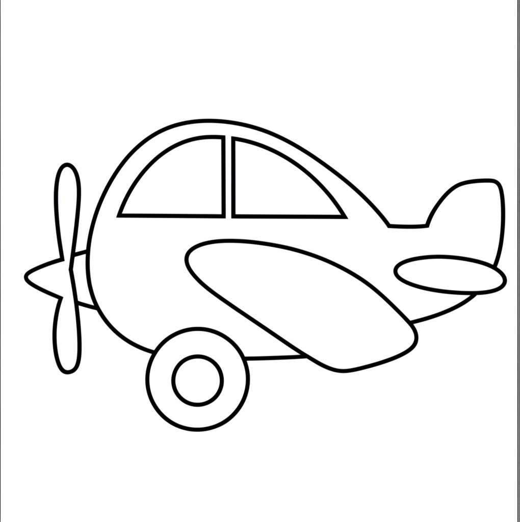 Simple toddler coloring page 2