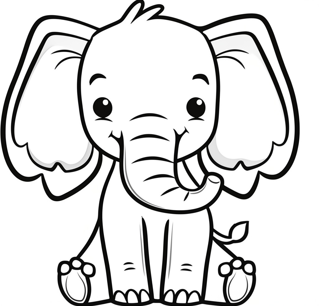 Simple toddler coloring page 1