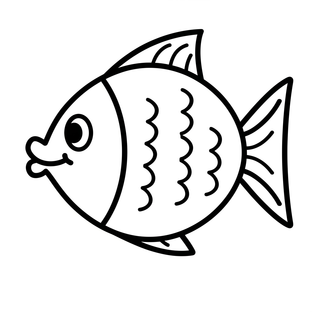 Simple toddler coloring page 3