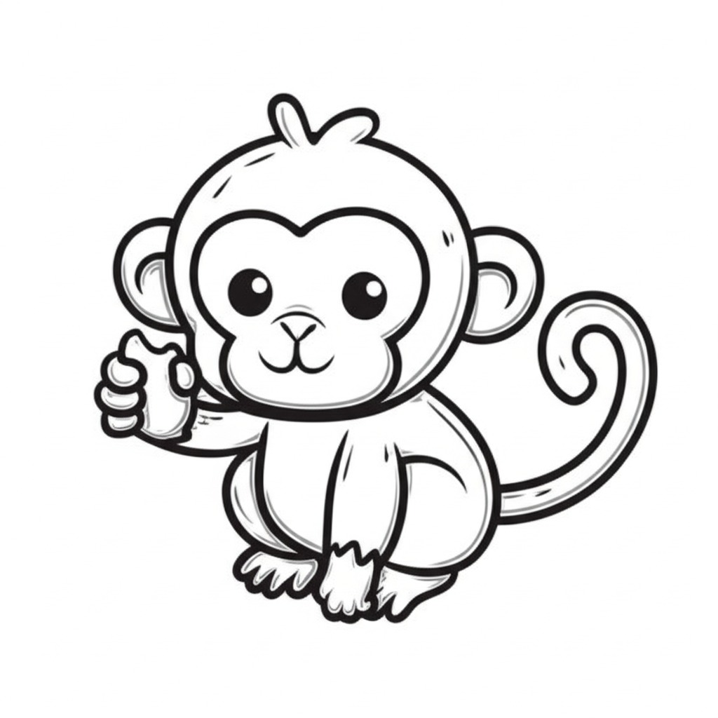 Simple toddler coloring page 4